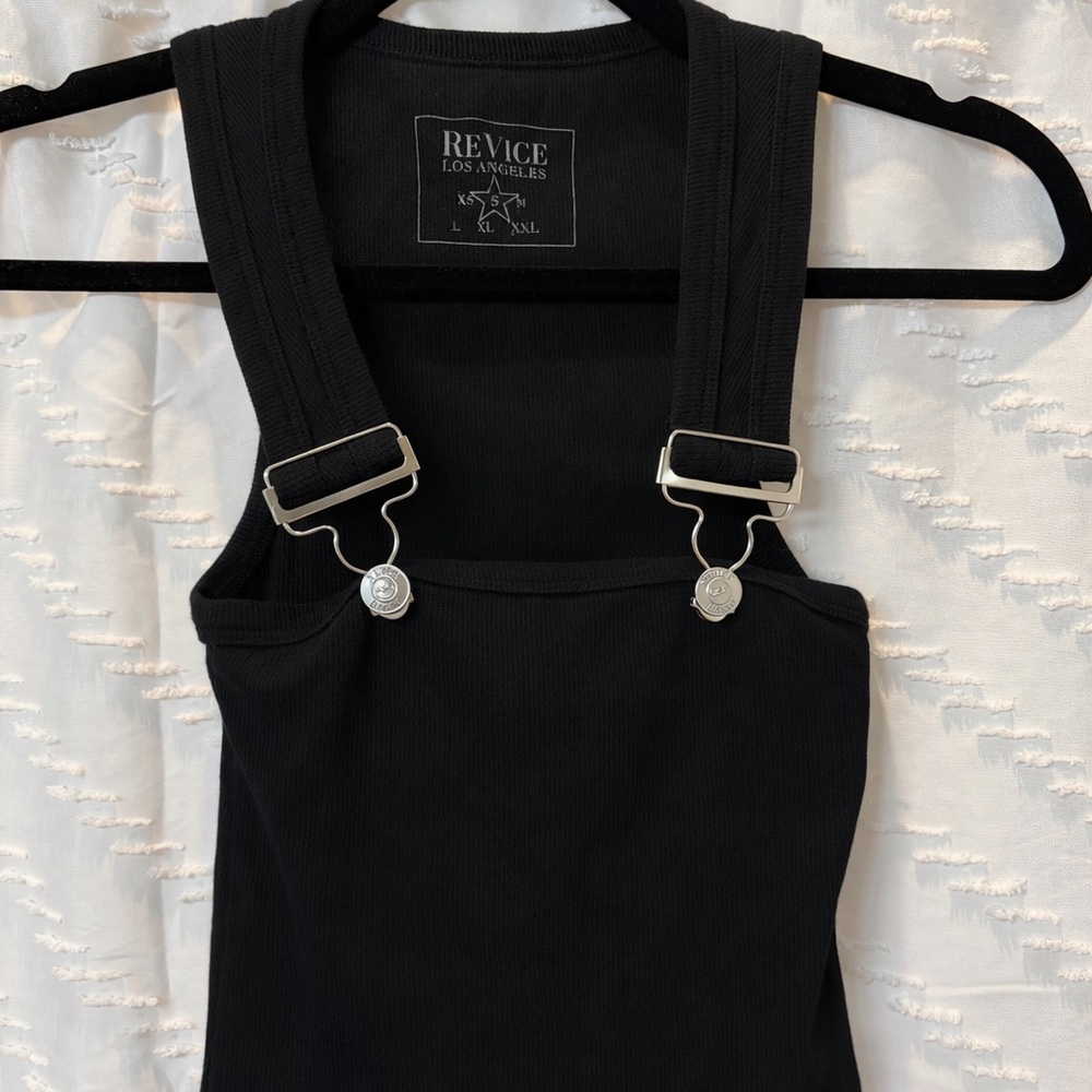 REVICE Black Top with Silver Accents